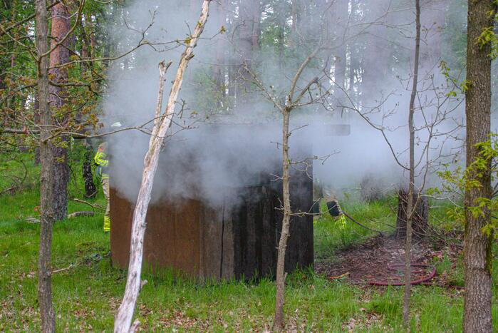 Brand in bunker op militaire vliegbasis