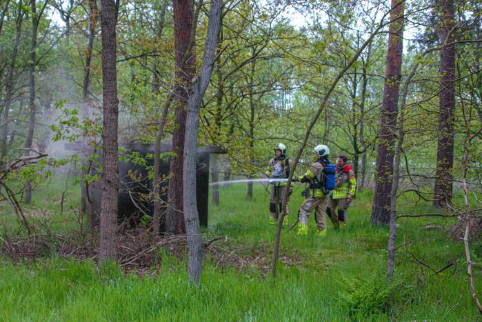 Brand in bunker op militaire vliegbasis