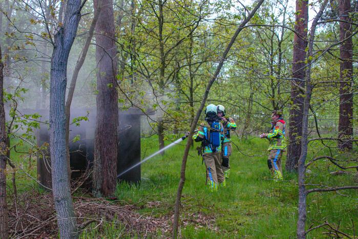Brand in bunker op militaire vliegbasis