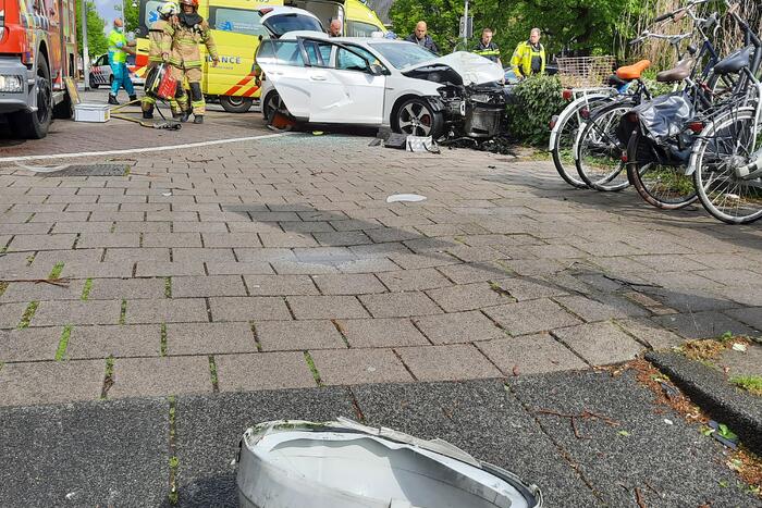 Persoon bekneld na eenzijdig ongeval
