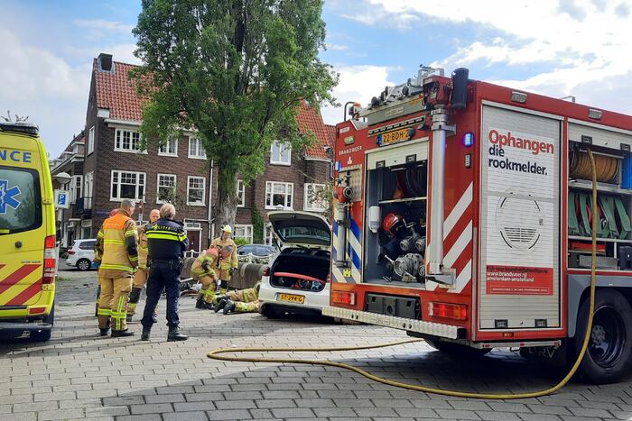 Persoon bekneld na eenzijdig ongeval