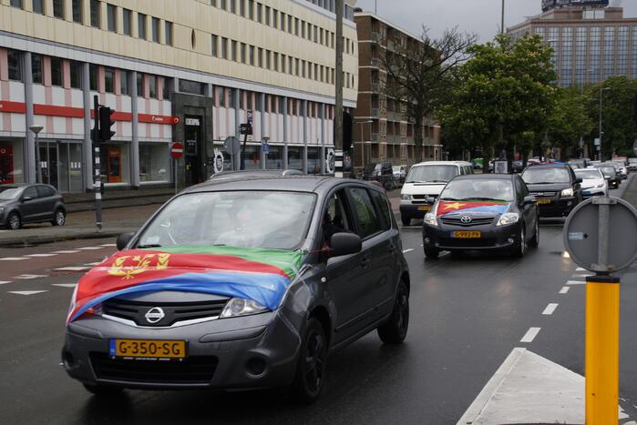 Eritreastoet trekt door stad