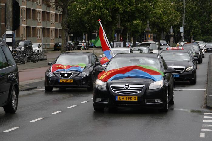 Eritreastoet trekt door stad