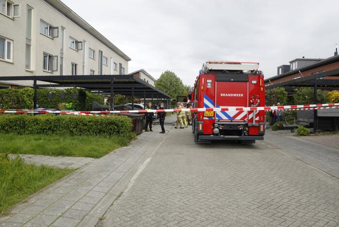 Inzet hulpdiensten bij woningbrand