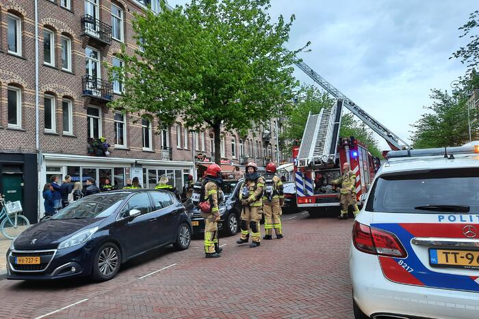 Onderzoek naar mogelijke brand in winkel