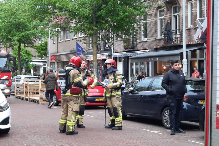 Onderzoek naar mogelijke brand in winkel