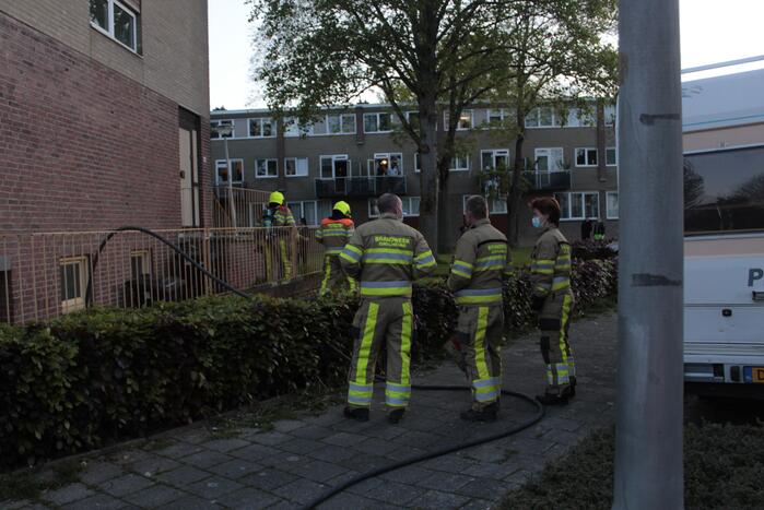 Brand in kelder van gebouw