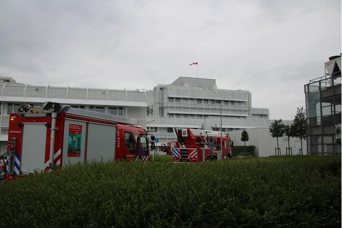 Brand in plafond ziekenhuis