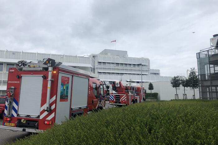 Brand in plafond ziekenhuis