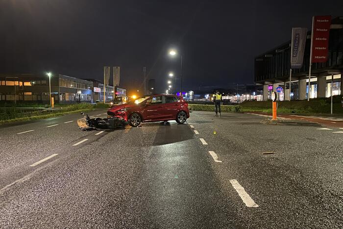 Twee gewonden bij ongeval met scooter