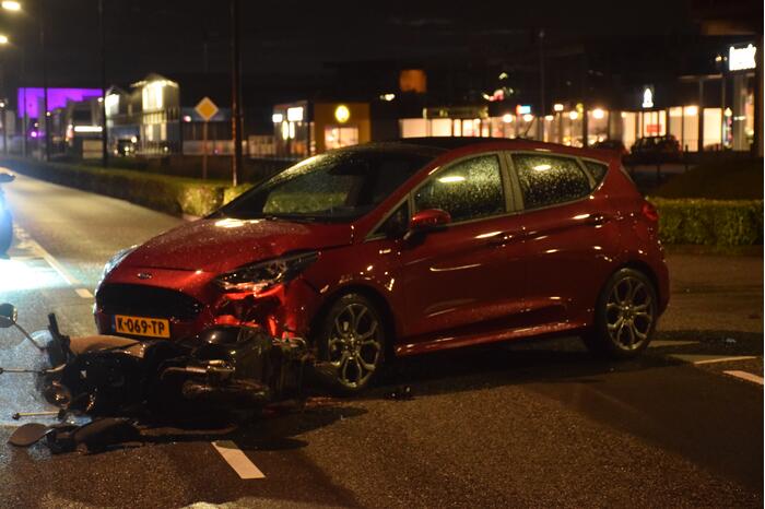 Twee gewonden bij ongeval met scooter
