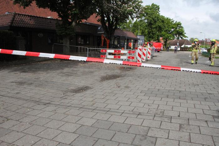 Gasleiding geraakt bij graafwerkzaamheden