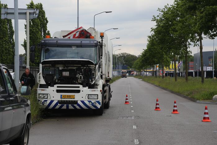 Vrachtwagens botsen bij keeractie
