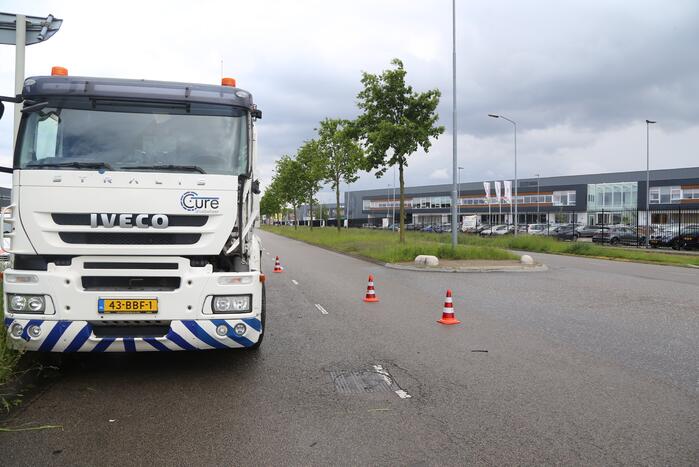 Vrachtwagens botsen bij keeractie
