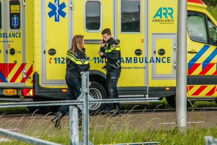 Traumahelikopter voor incident op straat