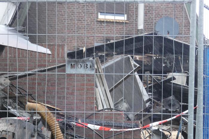 Ravage dag na brand goed zichtbaar