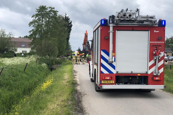 Gaslekkage door graafwerkzaamheden