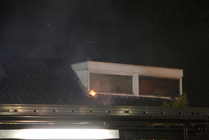 Grote brand in een leegstaand pand