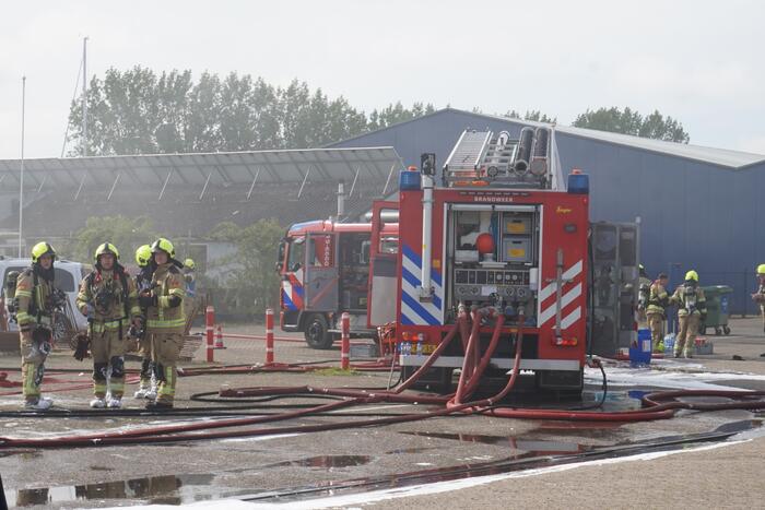 Boot in loods vat vlam