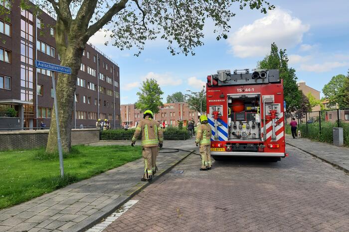 Veel rook bij brand in parkeergarage