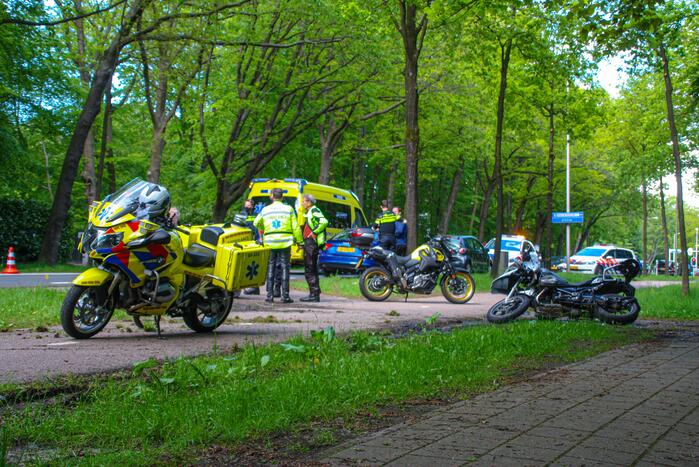 Ongeval tussen motorrijders
