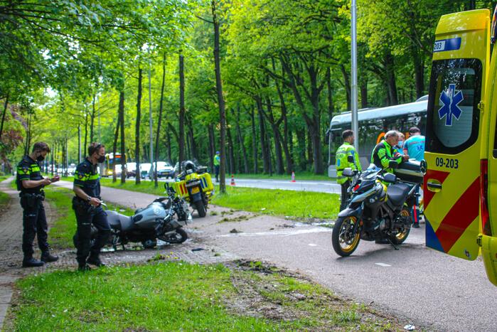 Ongeval tussen motorrijders