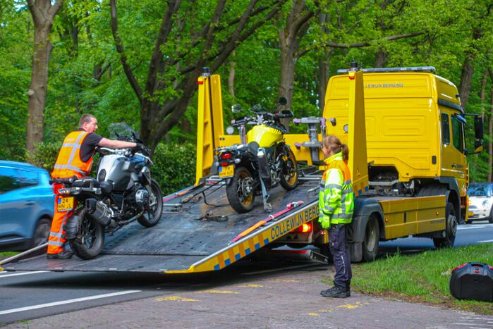 Ongeval tussen motorrijders