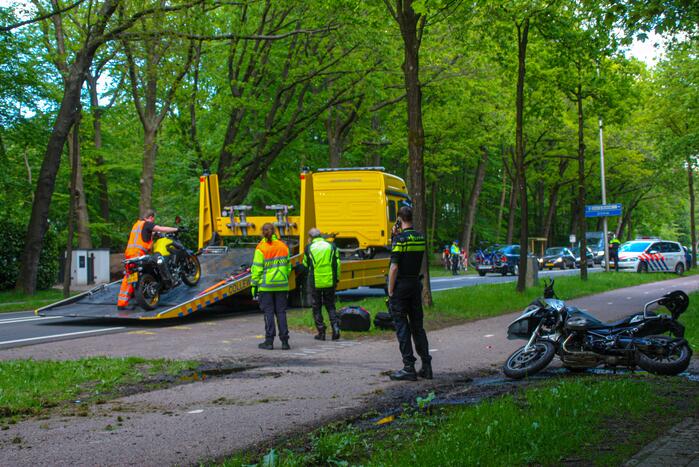 Ongeval tussen motorrijders