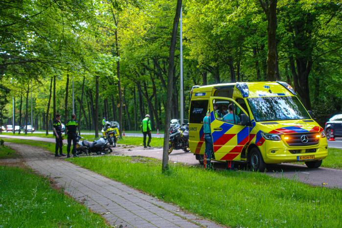 Ongeval tussen motorrijders