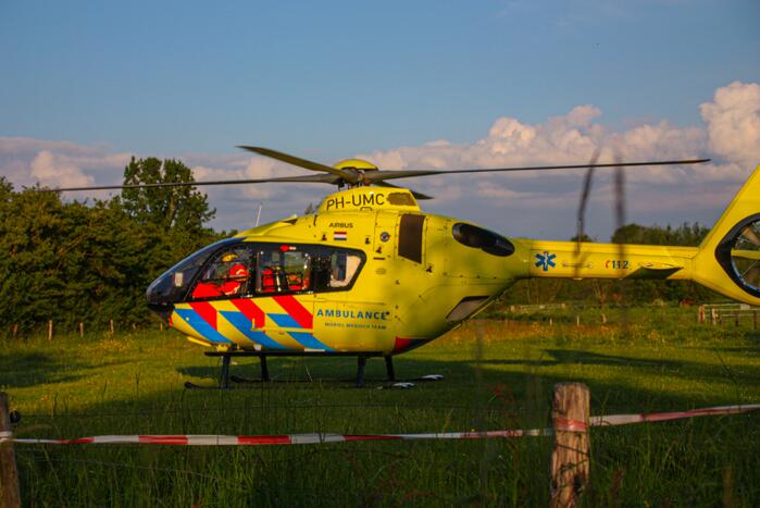 Traumahelikopter ingezet voor incident