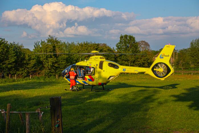 Traumahelikopter ingezet voor incident