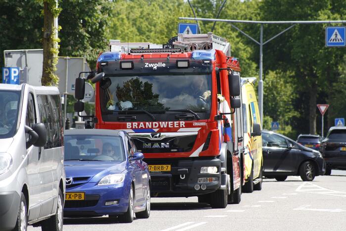 Schade bij ongeval tussen twee voertuigen