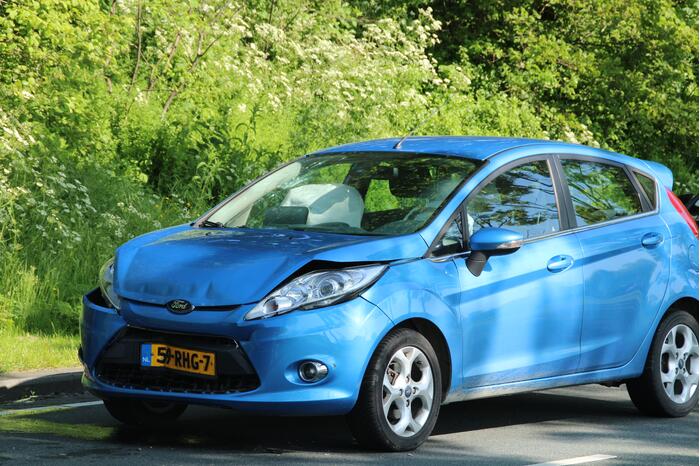 Kettingbotsing tussen vier auto's