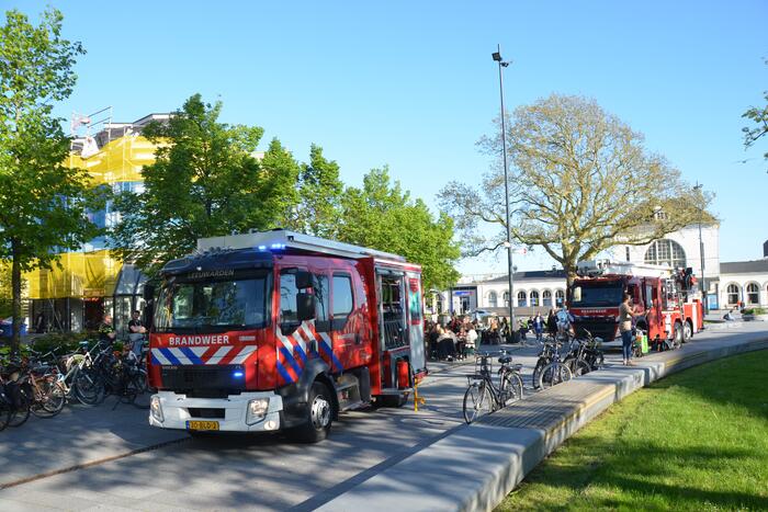 Brand in keuken van eetcafé