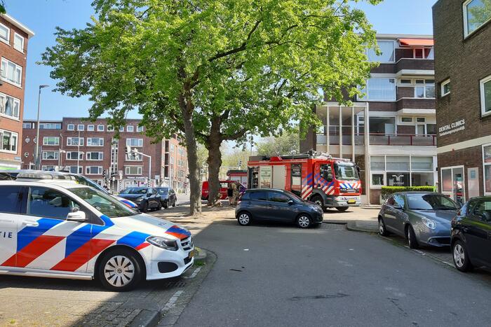 Brand in spoelkeuken van restaurant