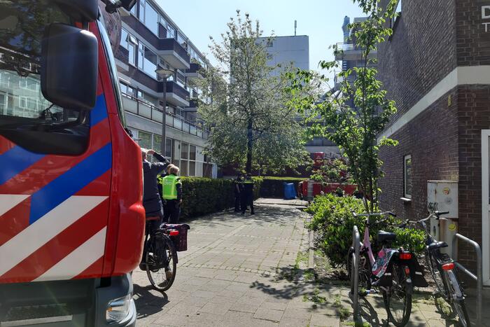 Brand in spoelkeuken van restaurant