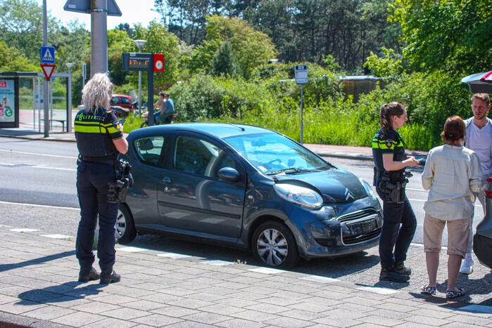 Schade na kettingbotsing tussen drie voertuigen