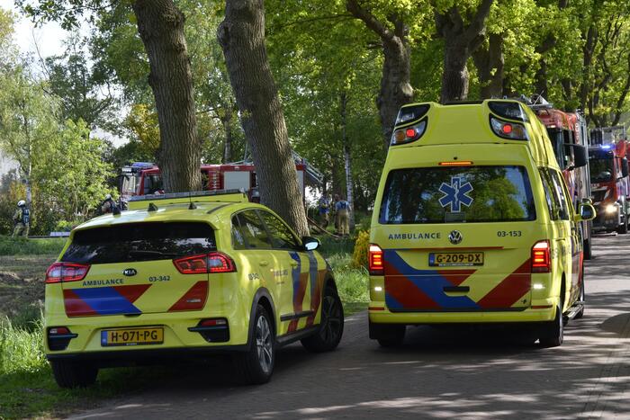 Grote brand in woonboerderij