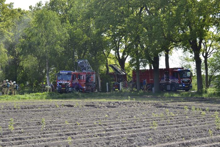 Grote brand in woonboerderij