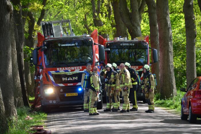 Grote brand in woonboerderij