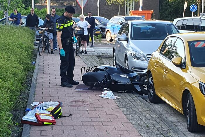 Scooterrijder gewond bij ongeval