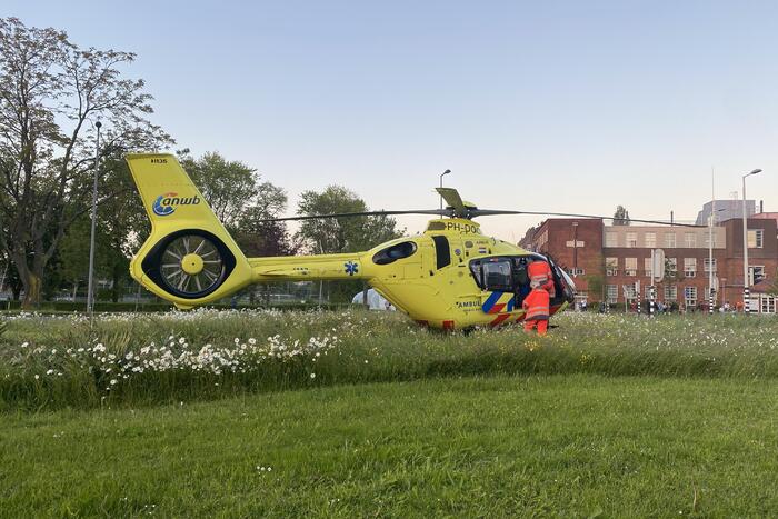 Traumateam ingezet voor eenzijdig scooter ongeval