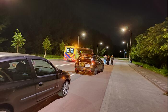 Gewonde bij ongeval tussen scooter en fietser