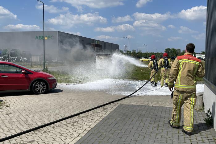 Stroomhuis in brand gevlogen