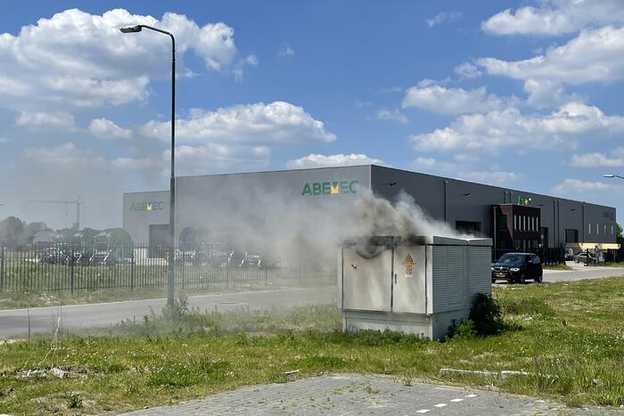 Stroomhuis in brand gevlogen