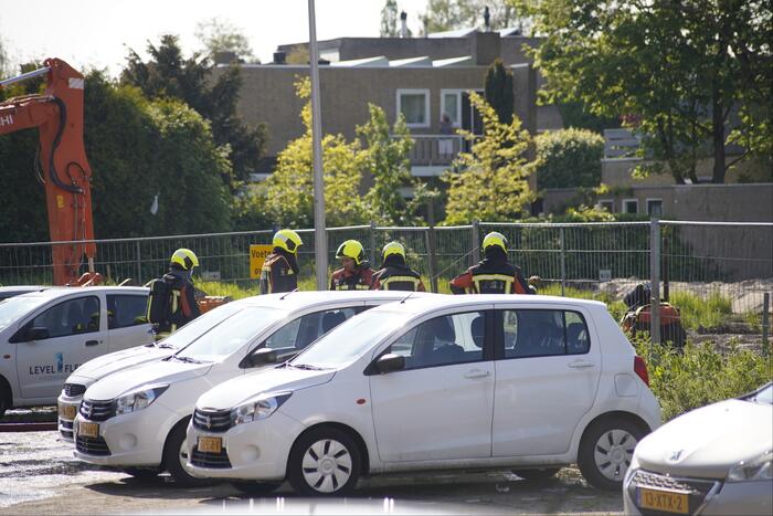 Gasleiding geraakt bij werkzaamheden