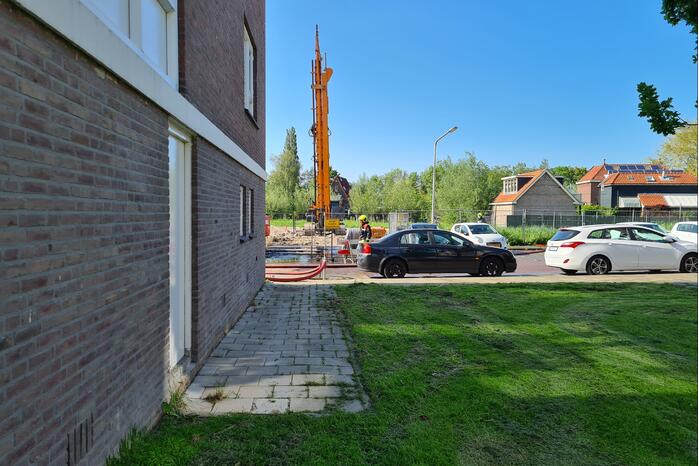 Gasleiding geraakt bij werkzaamheden