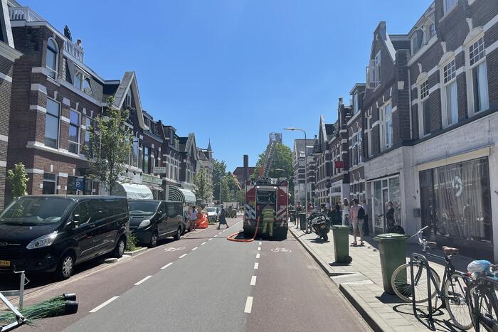 Brand op balkon van bovenwoning