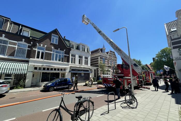 Brand op balkon van bovenwoning