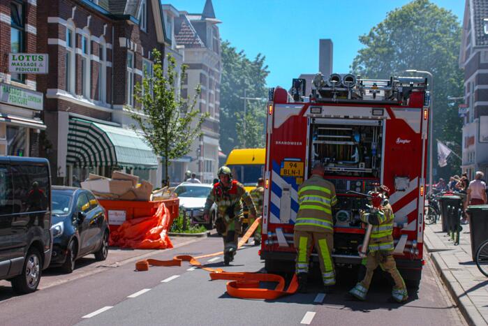 Brand op balkon van bovenwoning